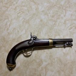 Pistolet percussion marine modèle 1837