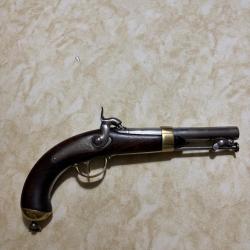 Pistolet percussion marine modèle 1837