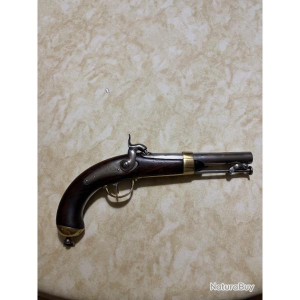 Pistolet percussion marine modle 1837