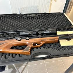 Carabine Aselkon MX10 cal 5,5 Ressort Full power Bois TBE + Lunette 3x9x40 + Modérateur de son SAK