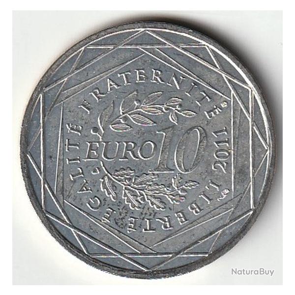 Monnaie ARGENT France  Euro des R�gions /10 euros r�gion Centre 2e type 2011  80000 exemplaires