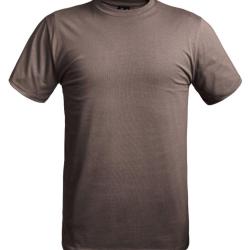 Tee shirt militaire Strong 100 coton Brun Terre de France