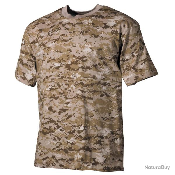 Tee shirt MFH 100 Coton Digital Desert