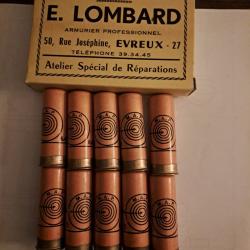 Boîte de 10 belles cartouches anciennes cal 12 douilles cartons  (Italie)