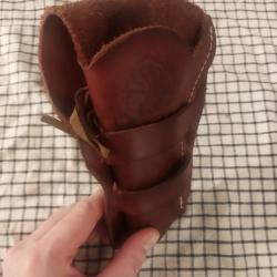 Holster cuir western pour colt 1873 4" 3/4 gauche