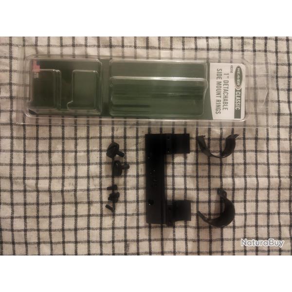 Montage Weaver classic side mounts et side mount rings 1"