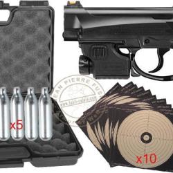 Pack pistolet &agrave; plomb CO2 4.5 mm BB CROSMAN C31 Iceman (4 Joules max) - PROMO