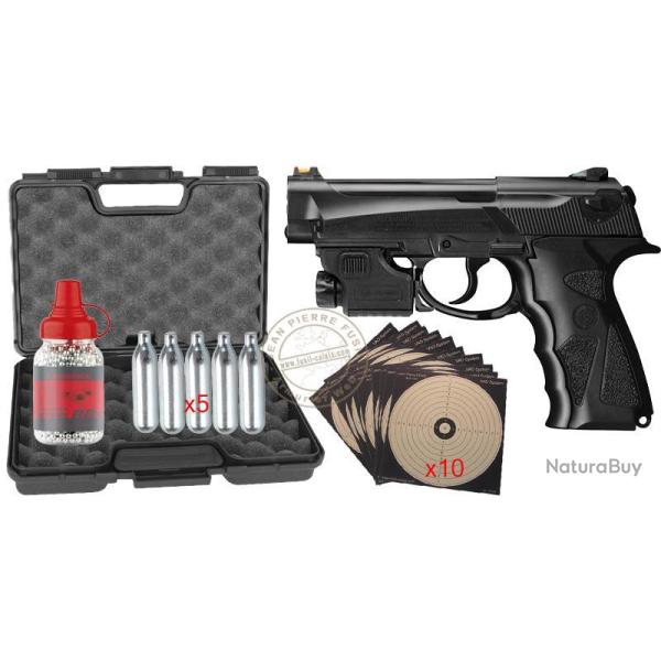 Pack pistolet � plomb CO2 4.5 mm BB CROSMAN C31 Iceman (4 Joules max) - PROMO