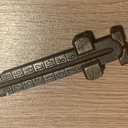 Militaria Allemand WW1 Planchette de Hausse + Curseur KAR98