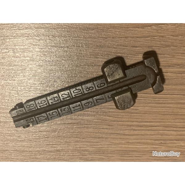 Militaria Allemand WW1 Planchette de Hausse + Curseur KAR98