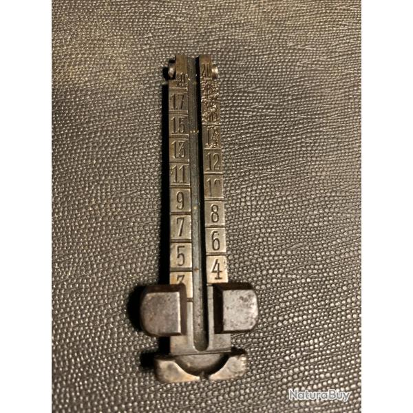 Militaria Allemand WW1 Planchette de Hausse + Curseur KAR98