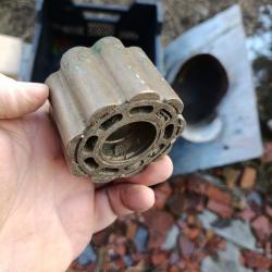 Barillet revolver le mat en laiton