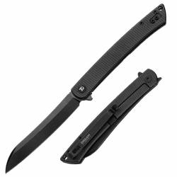 Couteau Dreamtech Sheepfoot Noir LAME Acier D2 MANCHE Titane Linerlock DTK4224LB