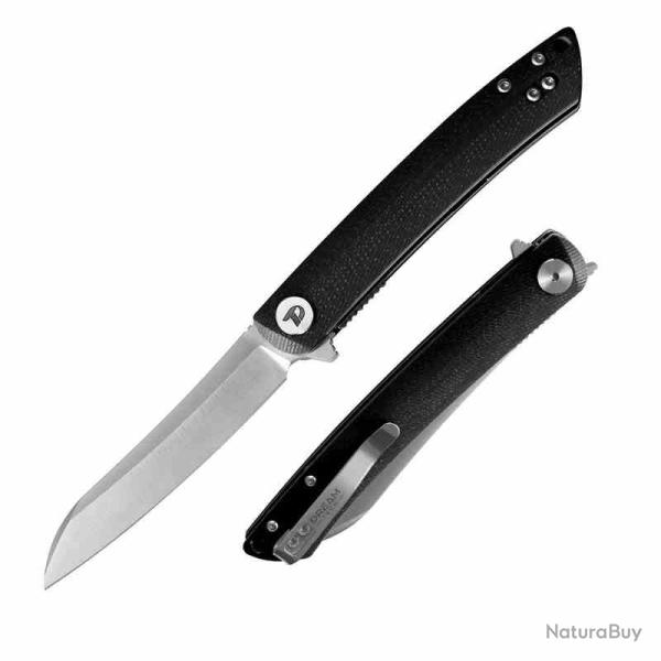 Couteau Dreamtech Sheepfoot Lame Acier D2 Manche G-10 Linerlock DTK4224SB