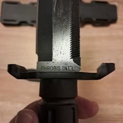 Couteau US Phrobis MFK type Navy Seals ann&eacute;es 90, version bronz&eacute;e