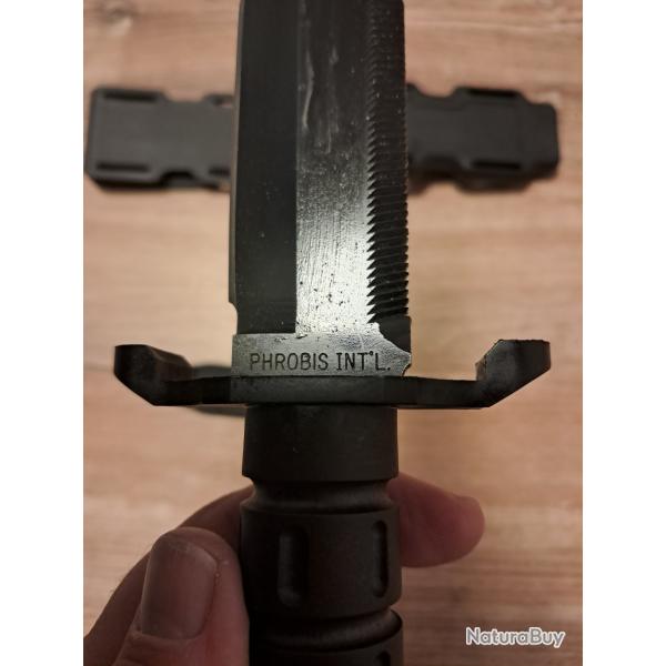 Couteau US Phrobis MFK type Navy Seals ann�es 90, version bronz�e