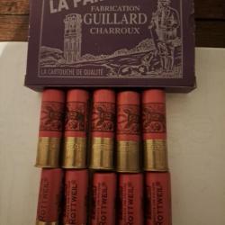 Boîte de 10 belles cartouches anciennes cal 12 ROTTWEIL douilles cartons