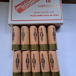 Boîte de10 belles cartouches anciennes cal 12 douilles cartons  GEVELOT
