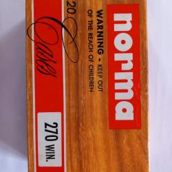 Balle norma 270w 8,4 gr blindées
