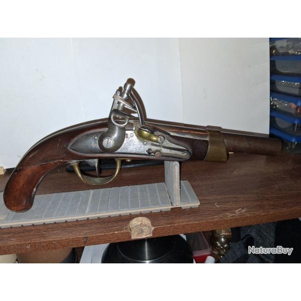 pistolet de cavalerie a silex de l a 13