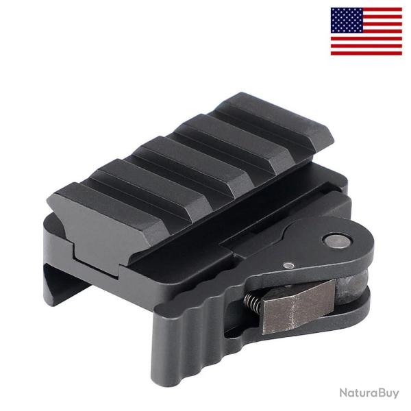 Rail Picatinny attache rapide Quick Detach QD pour viseur point rouge, lunette ou autre syst�me de v