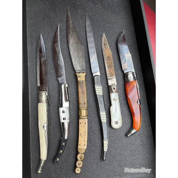 Lots couteaux anciens