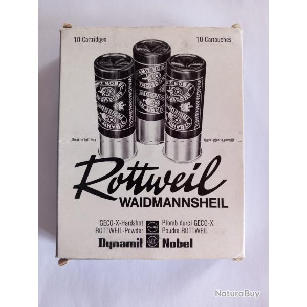 Cartouche rottweil cal 12 plomb 0