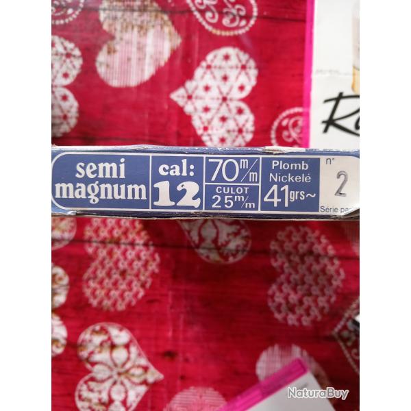 Cartouche CHEDITTE cal 12 plomb 1,2,4,6,7