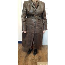 Manteau cuir femme