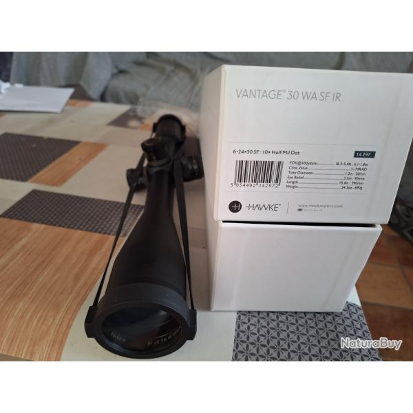 Lunette de tir hawke 6-24/50 sf
