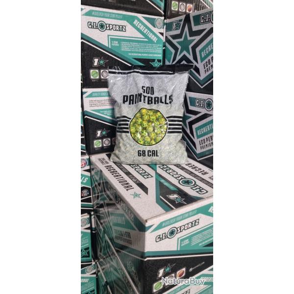 Billes Paintball Gi Mapple LEAF cal 68 sachet de 500 billes