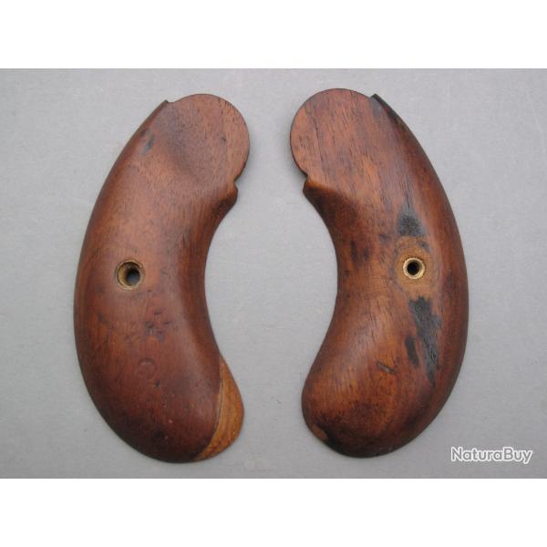 Paire de plaquettes pour pistolet lance-fuses rglementaire anglais Webley Mark III ou Mark III*