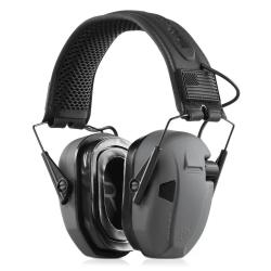 CASQUE APOLLO ANTI-BRUIT ELECTRONIQUE GRIS