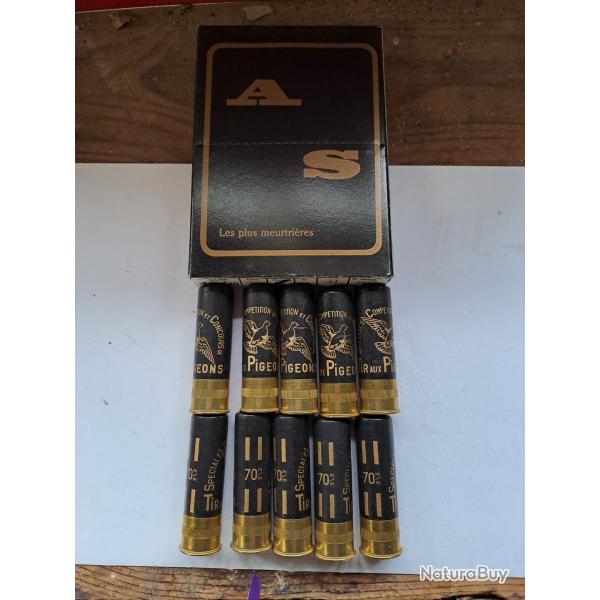 Bo�te de10 belles cartouches anciennes cal 16 douilles cartons  "TIR AUX PIGEONS "