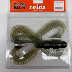 Leurres souples Reins Rockvibe manta 6,5" Dosvert