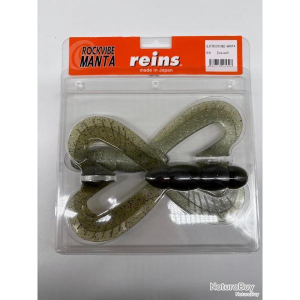 Leurres souples Reins Rockvibe manta 6,5" Dosvert