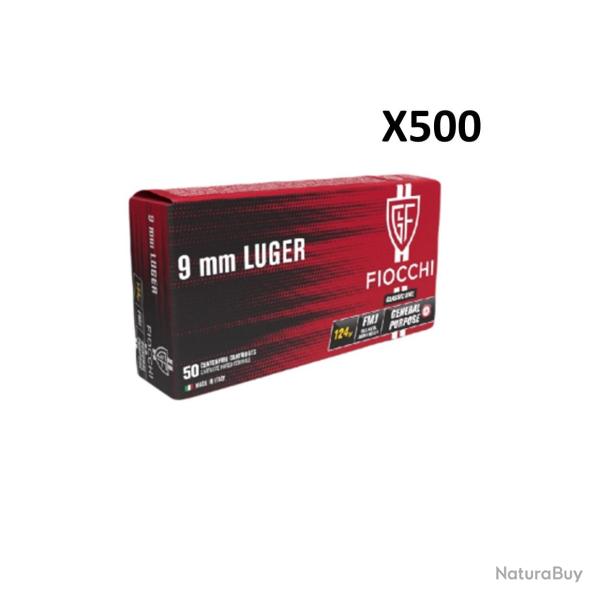 FIOCCHI cal.9x19 FMJ 124gr x500