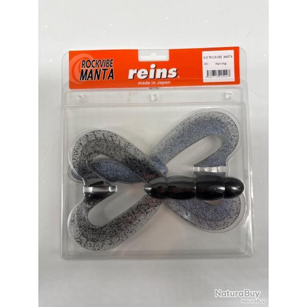 Leurres souples Reins Rockvibe manta 6,5" herring