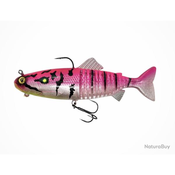 Op ! Leurre Souple FOX RAGE Replicant Jointed 18cm Crazy Pink (Exclusivit Crazy Pche)