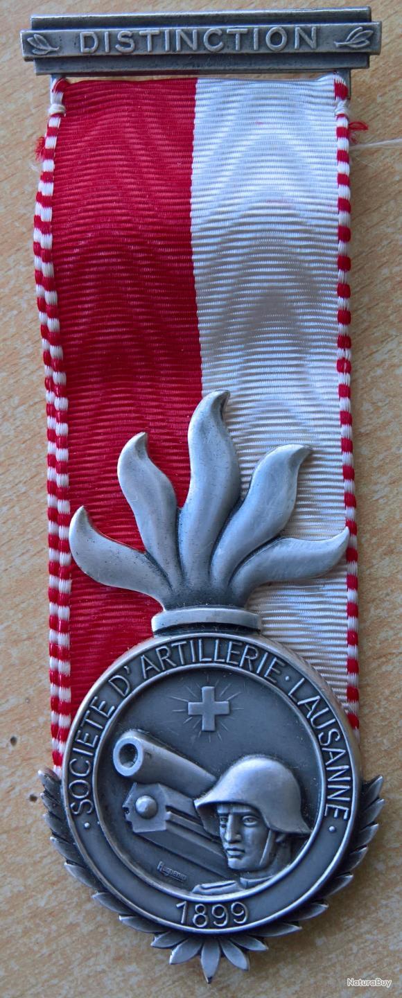 Médaille De Tir Suisse 1954, Distinction Défense Civile, Insigne Vintage