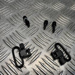 kit 2 attaches sangle corde tactique avec 3 fixations chasse airsoft foret balade