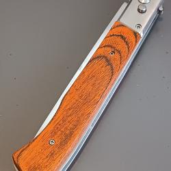 COUTEAU À SYSTÈME, manche bois.