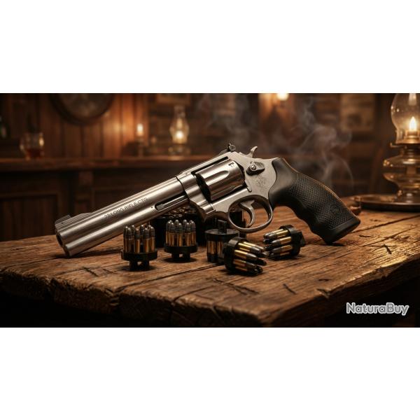 Smith & Wesson 617 5pc speedloader set with a loading block (revolver not included)