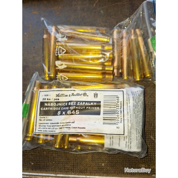 Sellier bellot sachet 20 etuis 8x64s neufs en stock vendu par poudrenoirepro