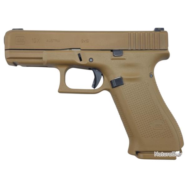 EDITION LIMIT�E - PISTOLET GLOCK 19X ARM�E BRESILIENNE CAL.9X19 AVEC ORGANES ACIER + KIT DETENTE PER