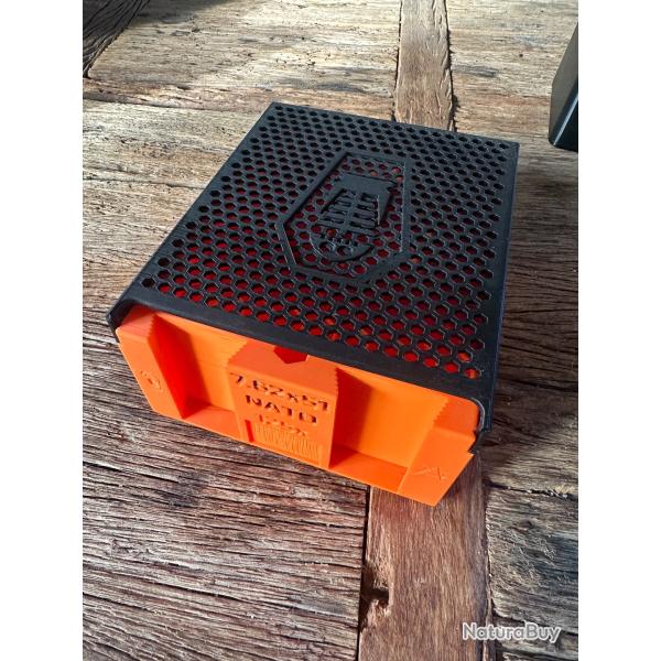 Bo�te � munition pour 125 cartouches 308 compatible caisse m�tal  .50