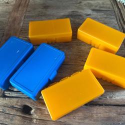 6 bo&icirc;tes rangement de 50 cartouches 9mm para&Eacute;videmment, bo&icirc;tes vides sans Munitions
