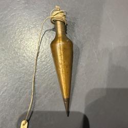 PLOMB DE TRANCHÉ ANGLAIS ESTAMPILLÉ BROAD ARROW