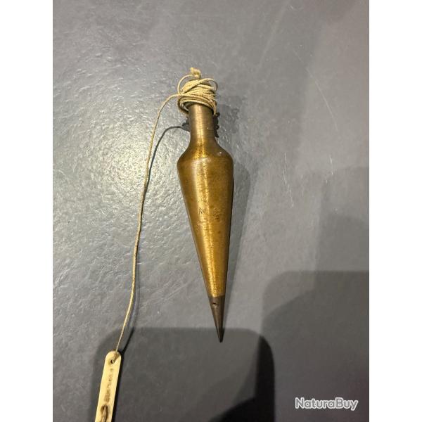 PLOMB DE TRANCH ANGLAIS ESTAMPILL BROAD ARROW