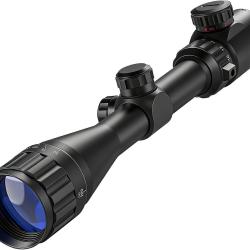 Lunette de Tir 4-16x40 AOE R&eacute;ticule Rouge/Vert 5 Intensit&eacute;s R&eacute;glage 1/4 MOA Supports 20mm Chasse